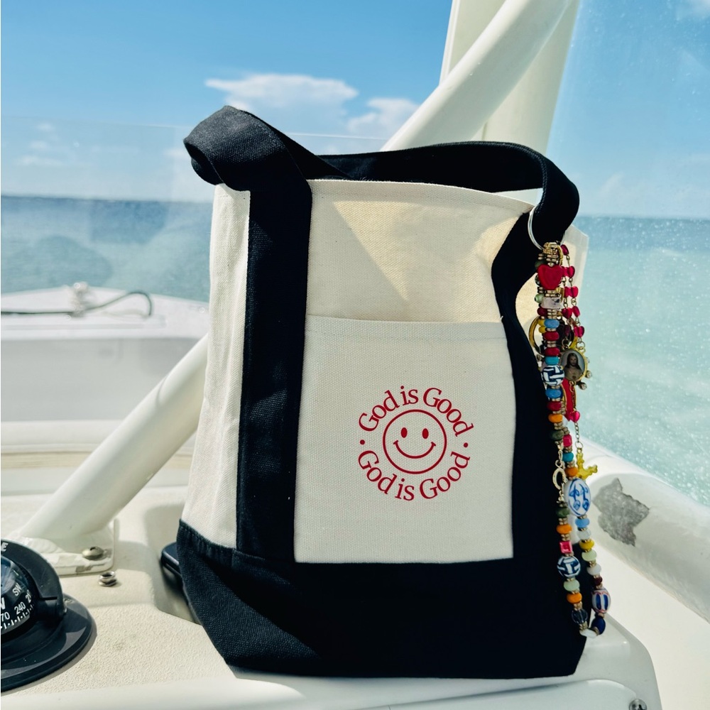 NWT Canvas tote | God is Good message